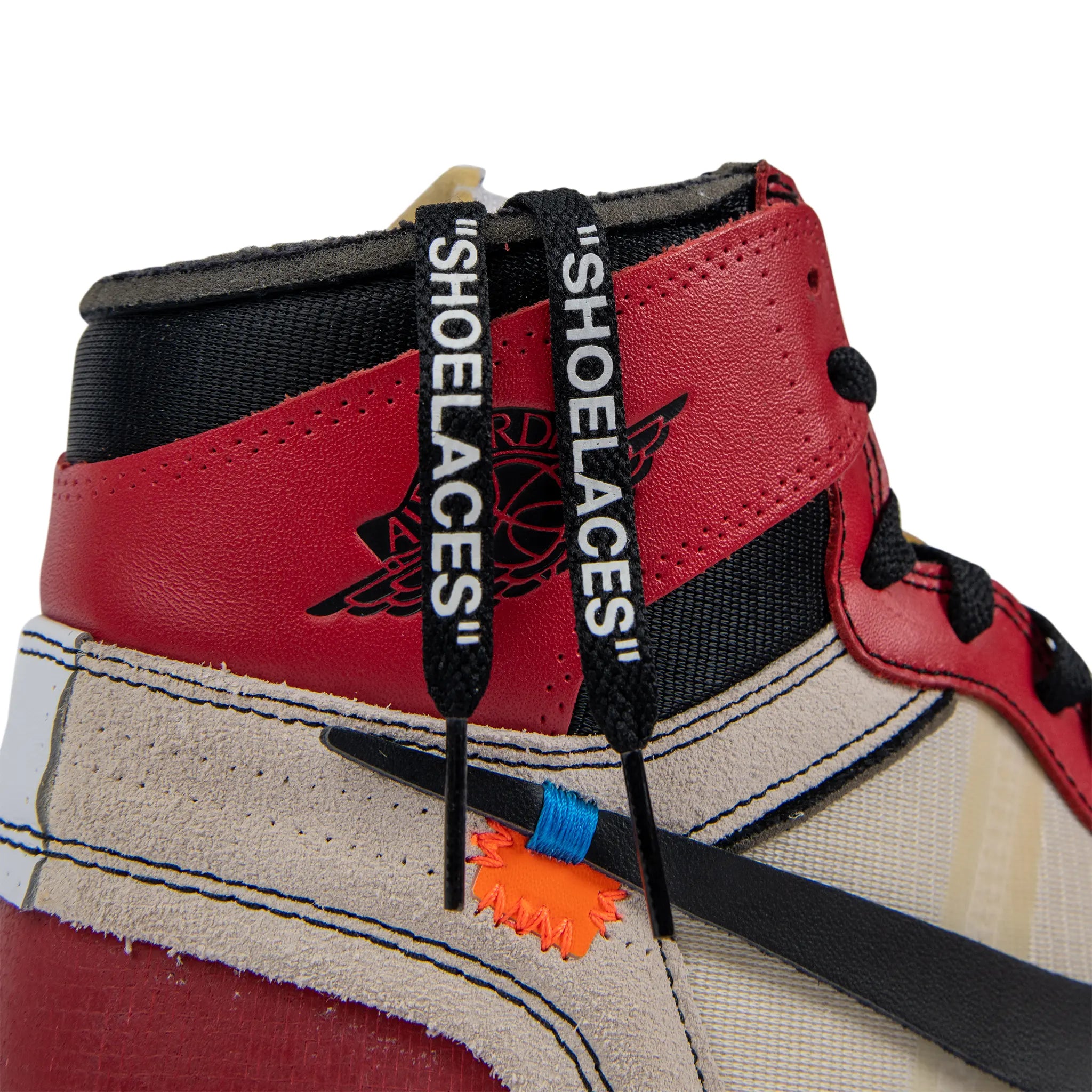 Laces view of Preloved - Air Jordan 1 x Off-White 1 Retro High OG Chicago